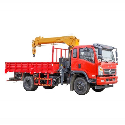 Hengwang High-lifting Straight Boom Crane 6000kg Capacity Articulated Boom Crane Truck Price